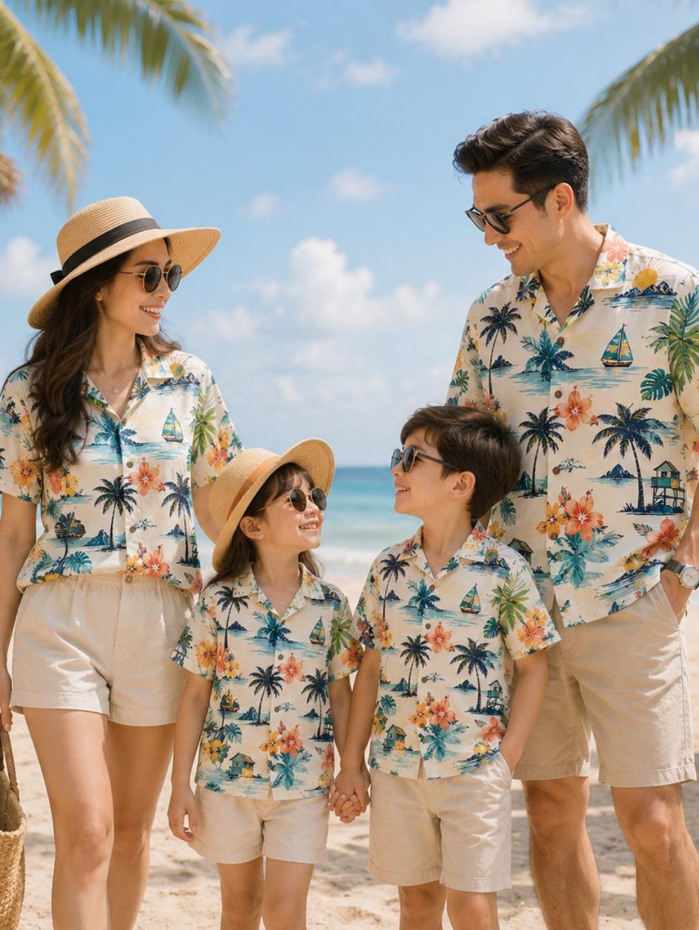 Plant Parent Clothing - Letnia hawajska koszula dziecięca z nadrukiem