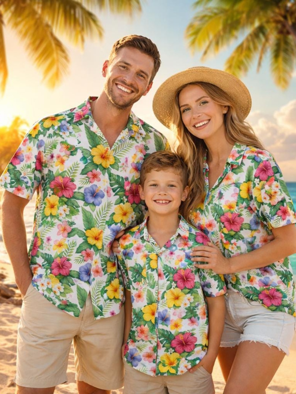 Plant Parent Clothing - Letnia koszulka dziecięca z grafiką tropikalnych